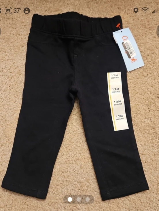Cat & Jack Other - Cat & Jack Pants Black Stretch Jeggings for Toddlers 12 Month Girls Leggings